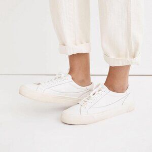 Madewell (MWL) Sidewalk Low-Top Sneakers in white